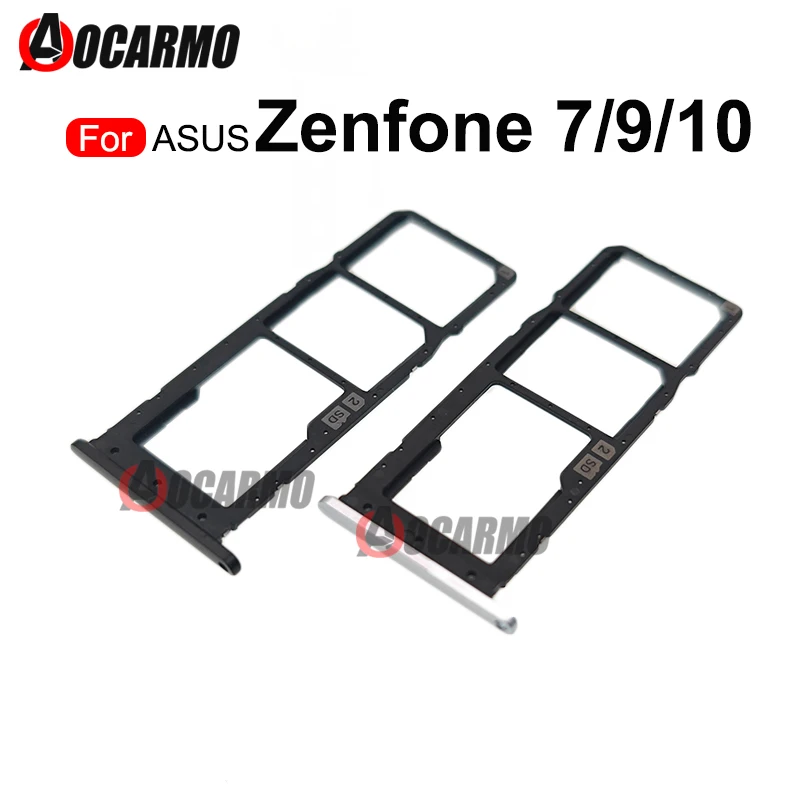 

Black / White SIM Card Repair Part For ASUS Zenfone 9 10 Sim Tray Socket Slot Holder Replacement Parts