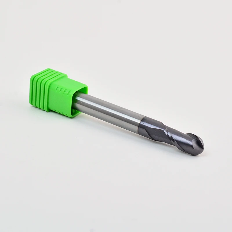S400 para acero 60HRC o acero inoxidable S136 R1.5 o R0.5 R1 o R2 R3 R4 cortador CNC fresas de punta de bola de carburo de tungsteno sólido