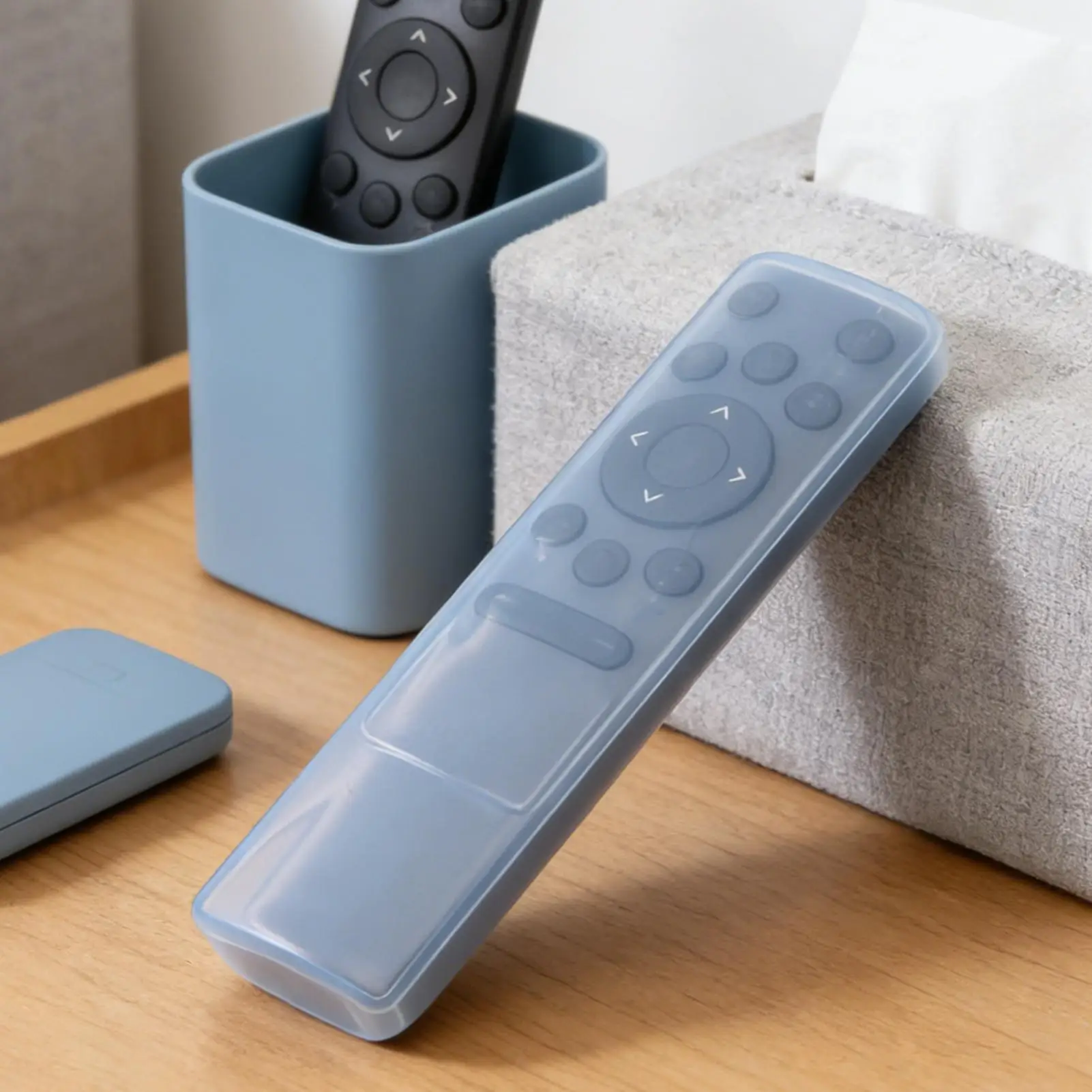 Transparent Silicone Remote Control Cover Protective Case for Universal Remotes Soft Dustproof Anti-Slip Sleeve for TV Audio