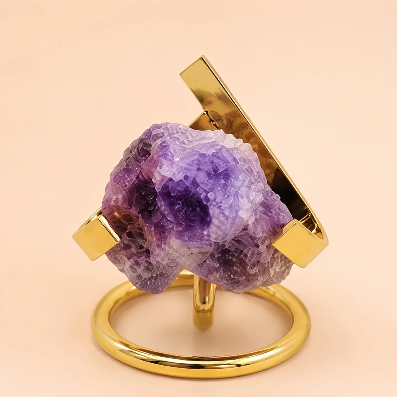 Multi‑Purpose Metal Display Holder 1Pc, Creative Placement Stand for Minerals Rocks Specimens Craft