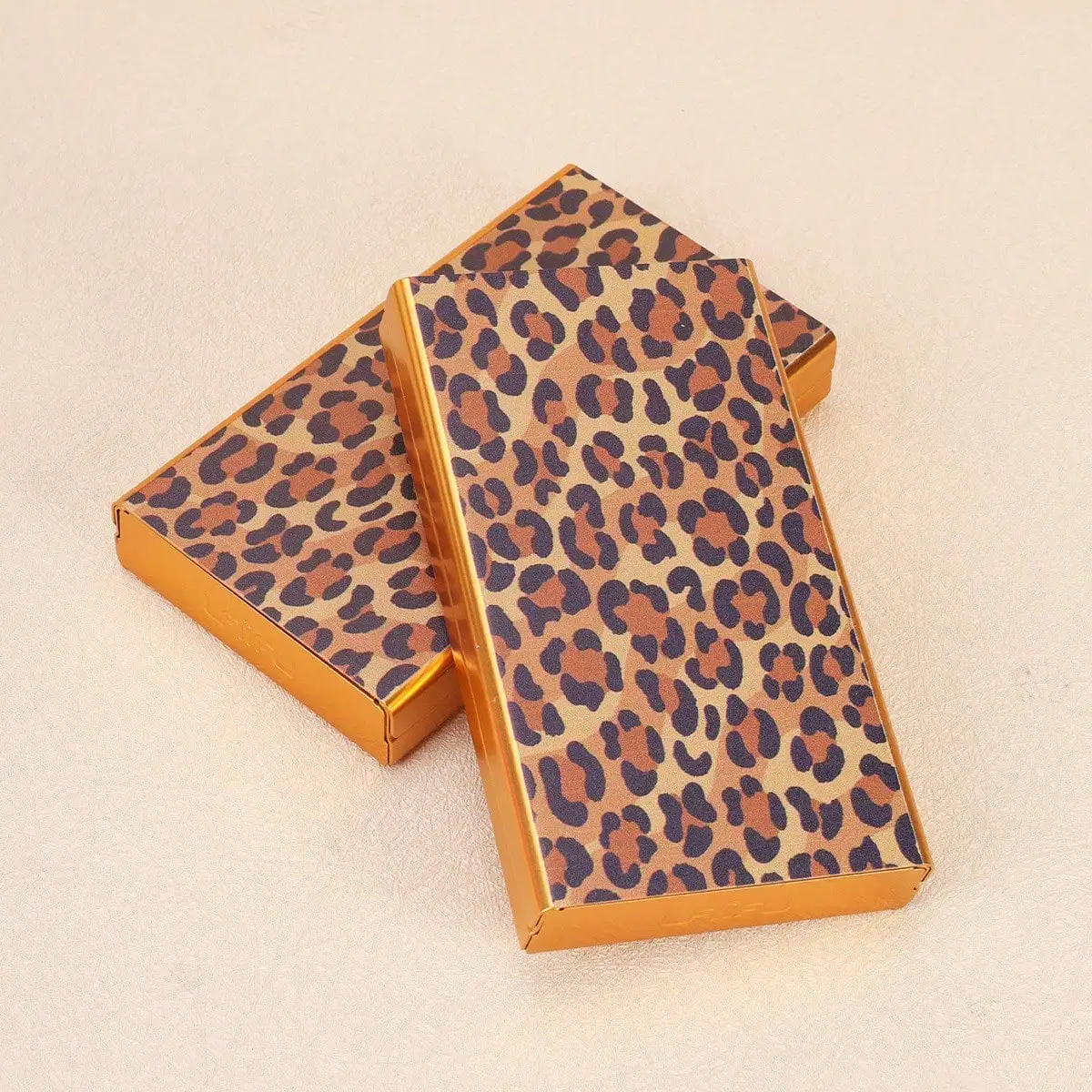 Classic Leopard Print Holder Case, 5 Capacity Cigarette Case Holder for Regular Size, Smal Portable Smoking Accessories