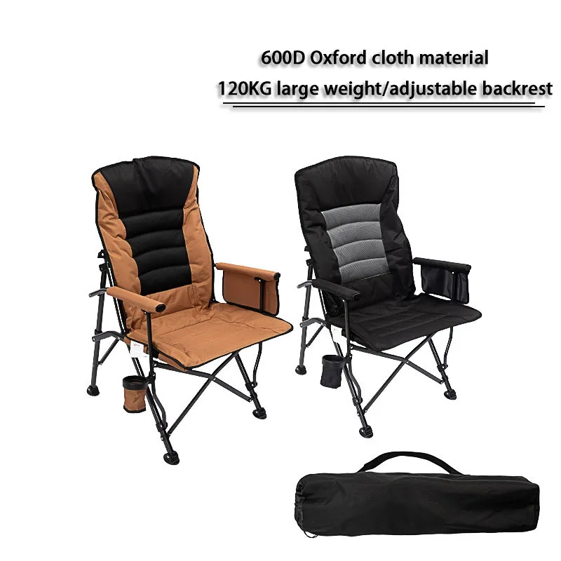 Ytyin resistente ao ar livre dobrável cadeira de acampamento suporte copo bolso lateral 120kg capacidade moderna para jantar parque hotel uso ferro mater