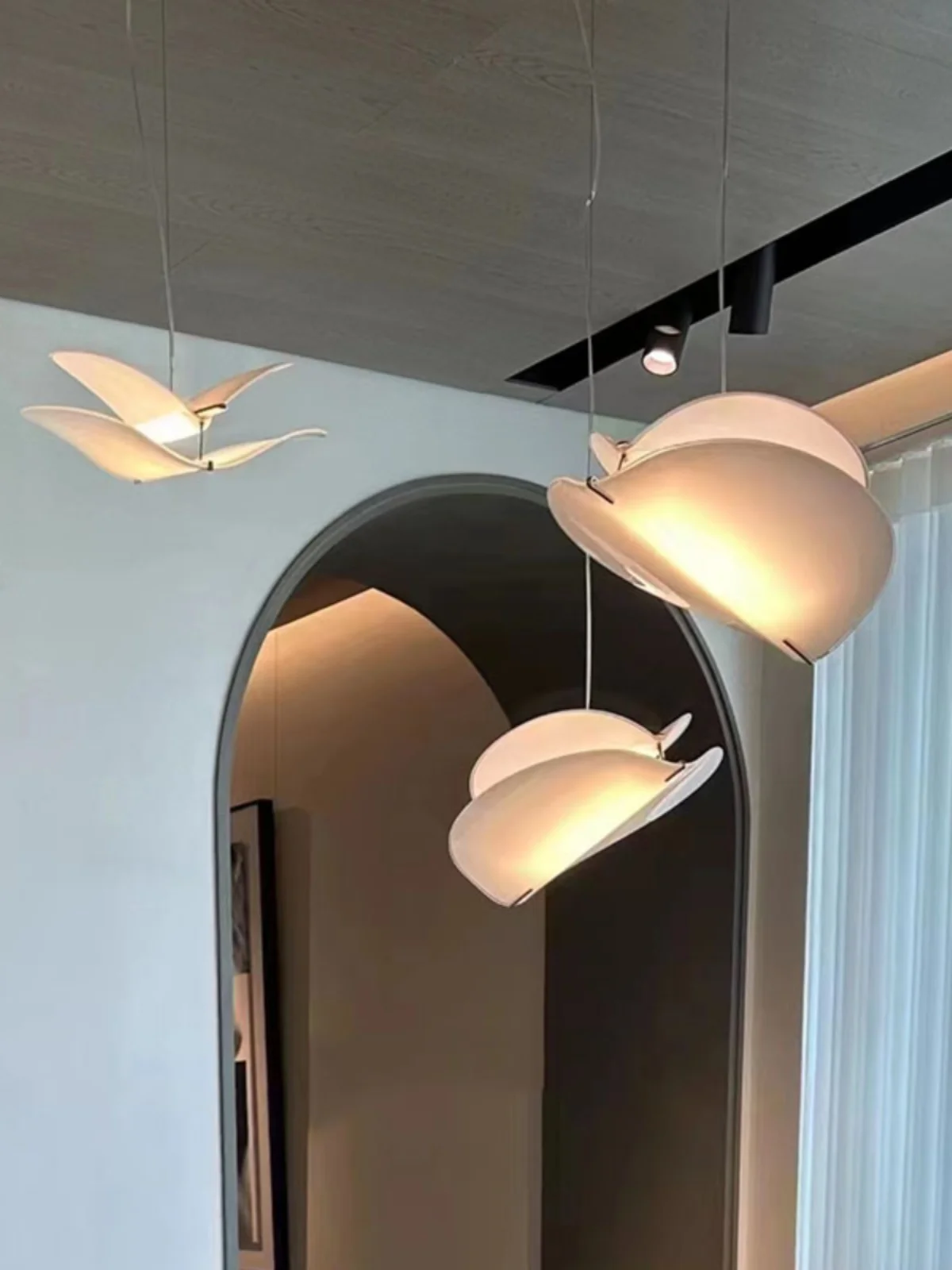 الشمال نمط غرفة الطعام ضوء قلادة بسيطة الحديثة طاولة طعام ضوء غرفة المعيشة غرفة نوم معلقة خط ضوء مصباح للزينة #1