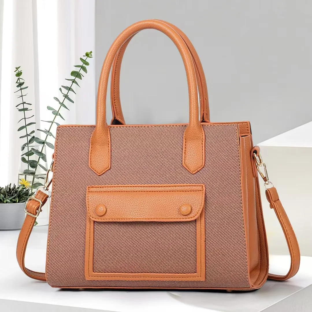 Women\'s Tote Bag, Laptop Tablet Storage Bag, Large Capacity Female Top-handle Bags Carrying Briefcase PU Leather Shoulder Bag