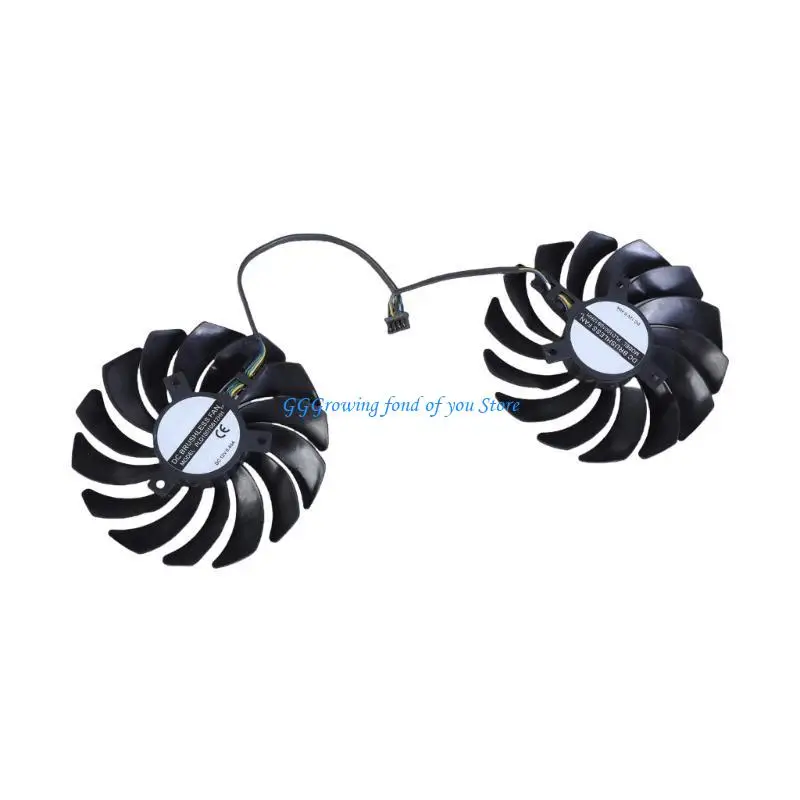 

H9EB Quiet 4Pin Graphics Card Fan for RTX2080 2080Ti 2070 Graphics Card Radiator for Gamers Reliabled Cooling PLD10010B12HH