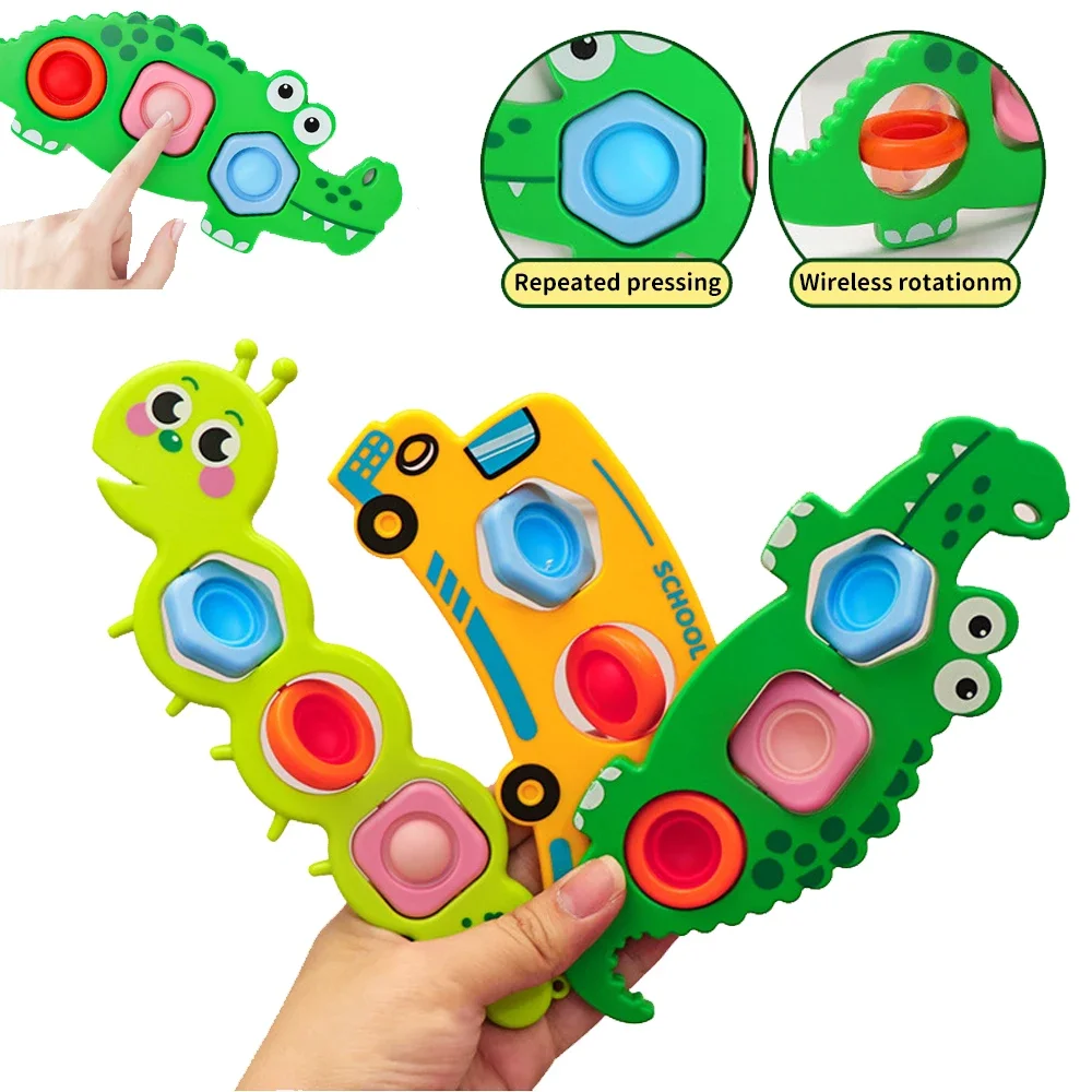 Finger Press Fidget ของเล่นเด็ก Baby Sensory Finger การออกกําลังกายกิจกรรมมอเตอร์ทักษะการศึกษาความเครียดบรรเทาของเล่นเด็กของขวัญ