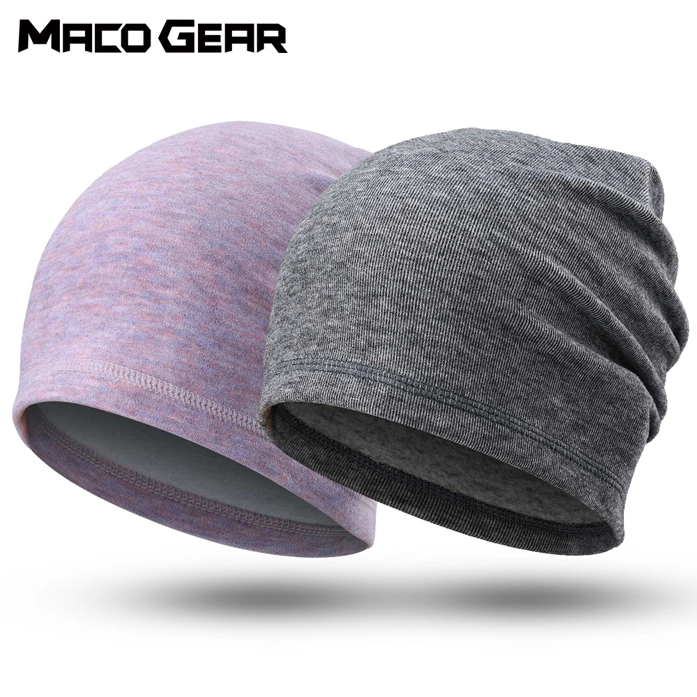 Winter Thin Hat Thermal Warm Cap Running Sports Soft Stretch Hats Fishing Snowboard Hiking Cycling Skiing Comfortable Men Women