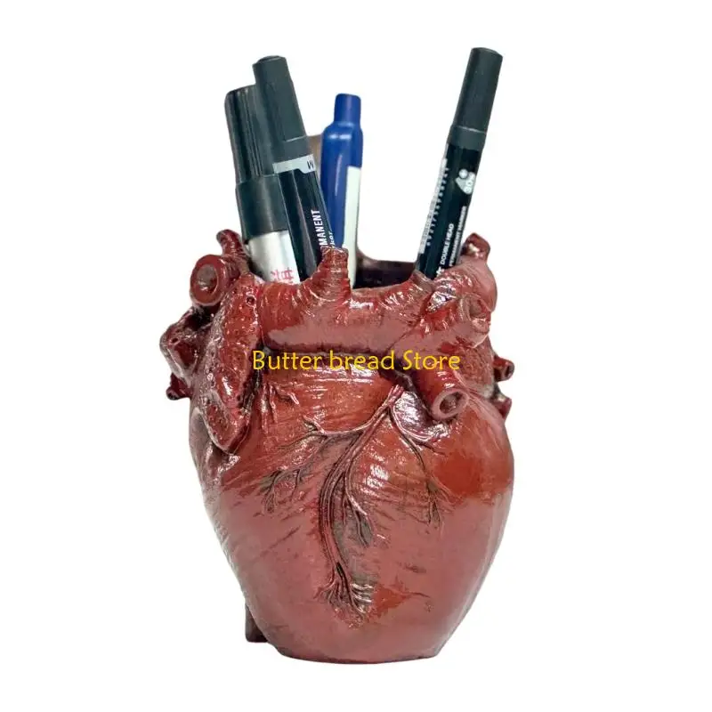 W89C Pen Cup Desk Pencil Holders Office Home Decors Desk Brush Pen Holders Pen Container Desktop Ornament Pencil Storage Cup
