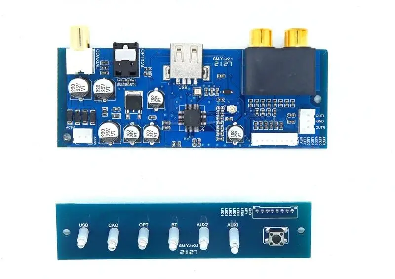 

SJ02 DAC аудиофильская плата декодирования HiFi 192 кГц 24 бит оптоволоконный коаксиальный USB Bluetooth 5,0 USB флэш-накопитель