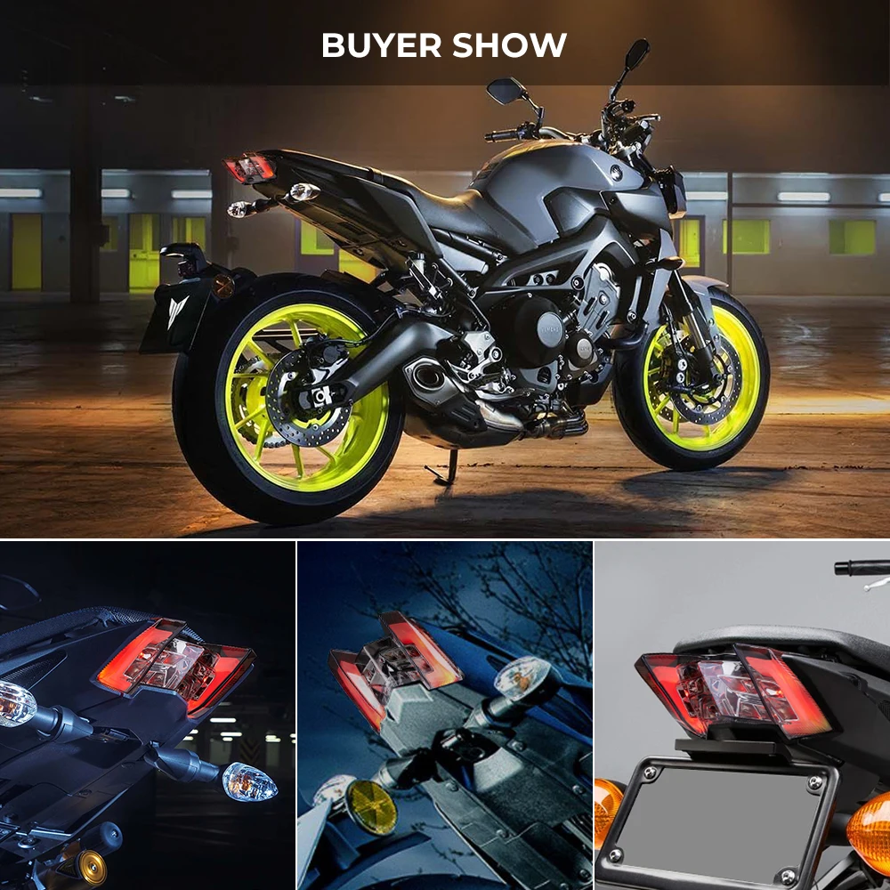 Tail Light For Yamaha MT 09 2019 Brake Light MT09 2018 Taillight MT-09 2017 Motorcycle LED Rear Warning Turn Signal FZ09 FZ-09 image 5
