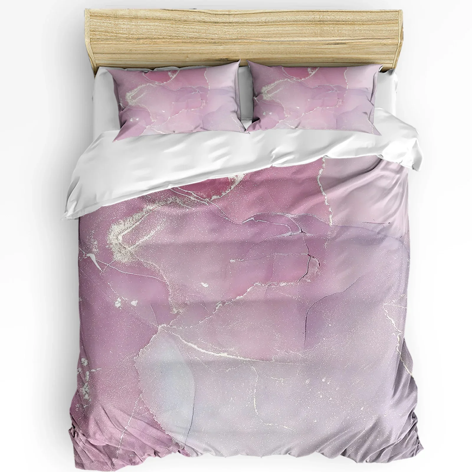 

Marble Texture Ink Painting Style Duvet Cover With Pillow Case Custom 3pcs Bedding Set Quilt Cover Double Bed Home Textile