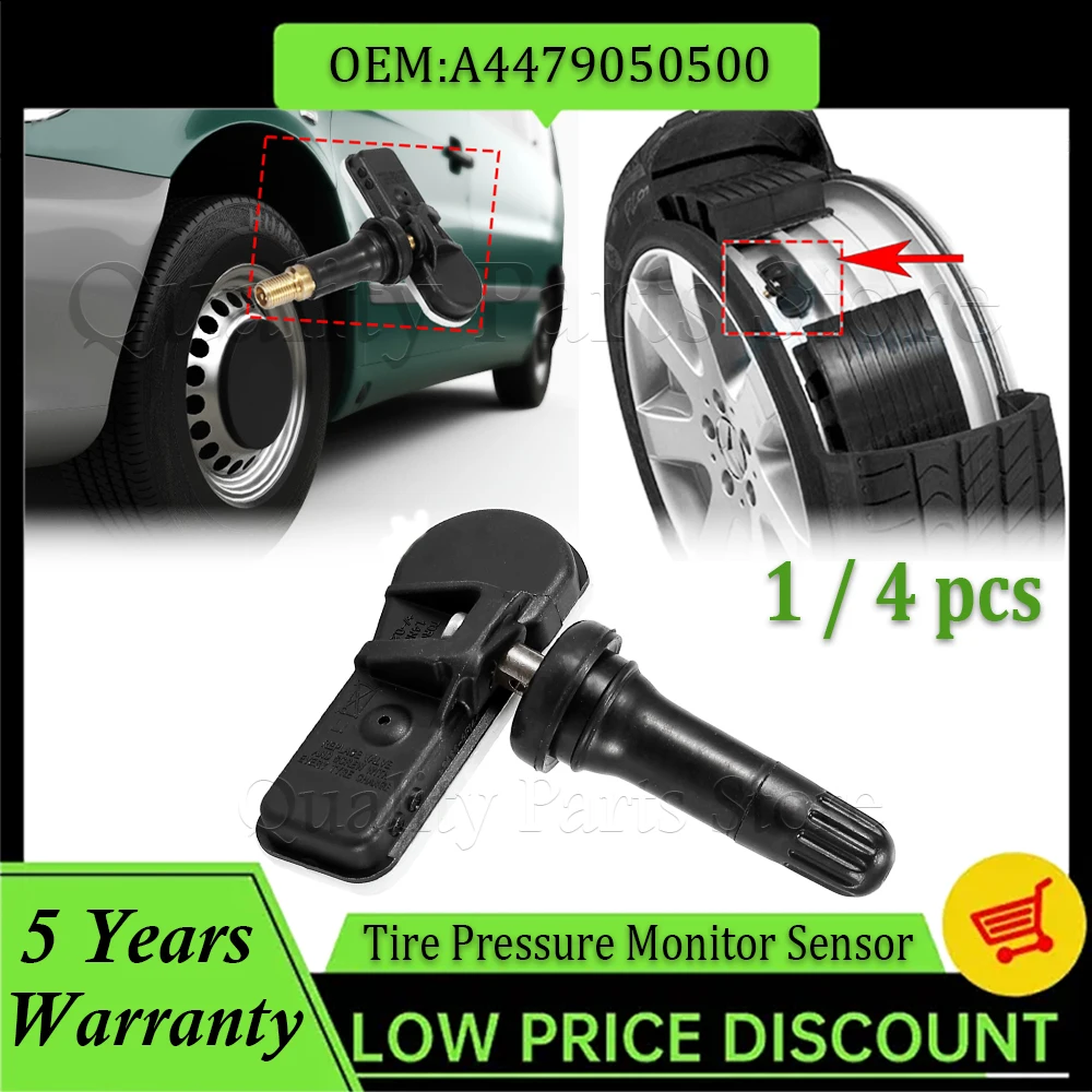 

Новый датчик контроля давления в автомобильных шинах TPMS 433 МГц для MERCEDES-BENZ V Class VS20 03 W638 AB Vito W447 A4479050500 A4479051704