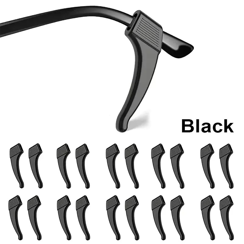 20pcs Anti-slip Silicone Ear Grip Glasses Eyeglasses Leg Ear Hook Stopper Bracket Fastener Accessories Temple Tip Eyewear Holder