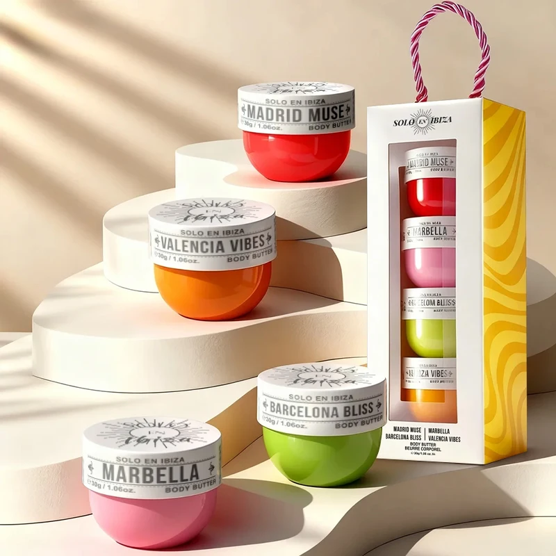 

Solo En Lbiza, набор из 4 предметов, масло для тела для мужчин и женщин, 4 разных аромата, стойкий аромат, идеально подходит для свиданий, повседневной жизни