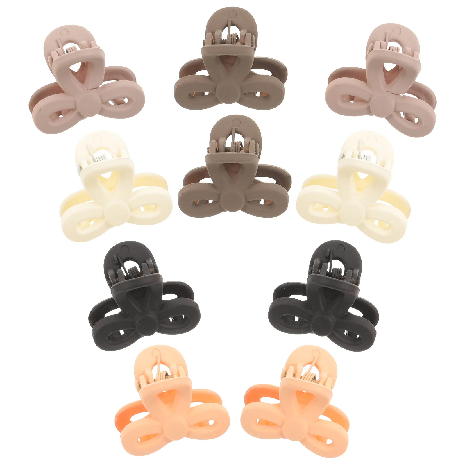 

10Pcs Children Claw Set Small Candy Color Claw Clips Clips Thin Hair for Short Thin Hair Resin No Damage Firm Grip