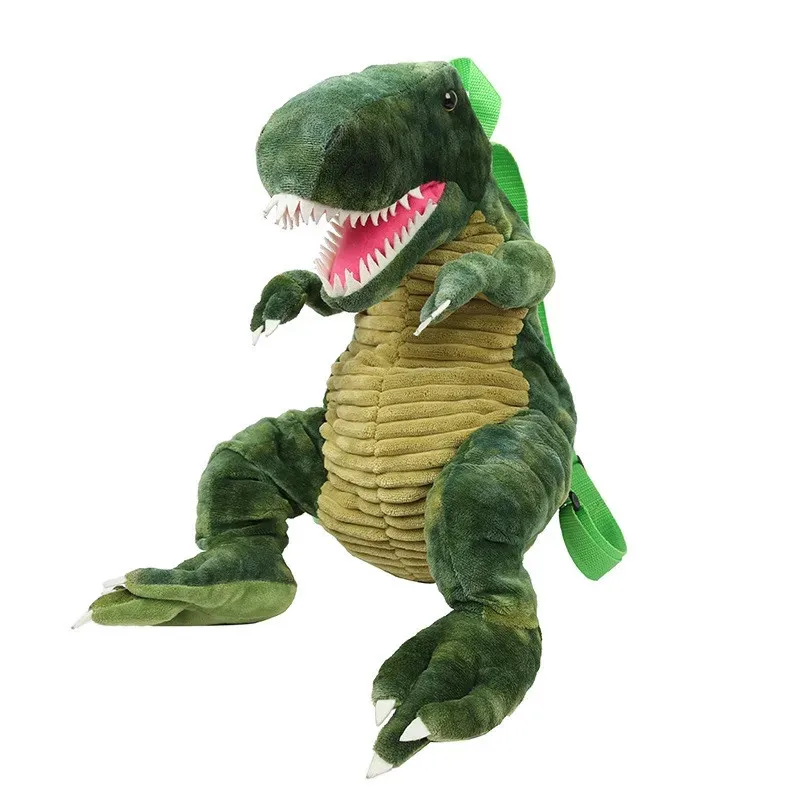 Crianças dianosaur mochilas crianças saco de escola de pelúcia 3d dinossauro sacos brinquedos presentes mochila escolar crianças sacos de escola sac