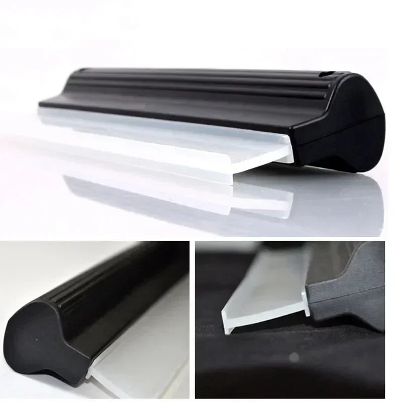 Car Flexible Soft Silicone Wiper Window Cleaning Glass Scraper Silicone Handy Squeegee Auto Blade Clean Scraping Film Scraper