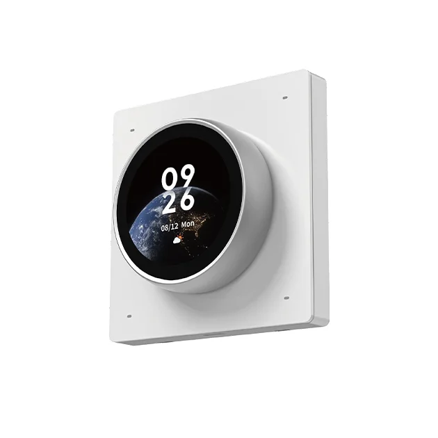 

Eu Uk Rtos Os System Work Wifi Touch Wall Led Light Home Tuya Smart Switch With Pomodoro Alamm Clock Display