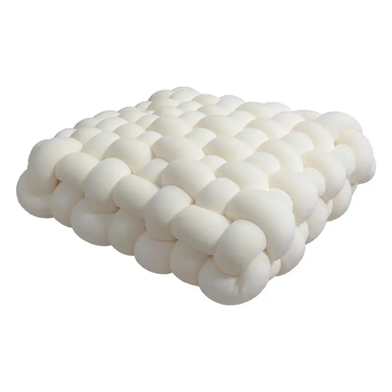 NEW HOT In Stock-Cushion Woven Pillow Square Backrest Plush Pillow Sofa Cushion Decorative Bay Window Cushion