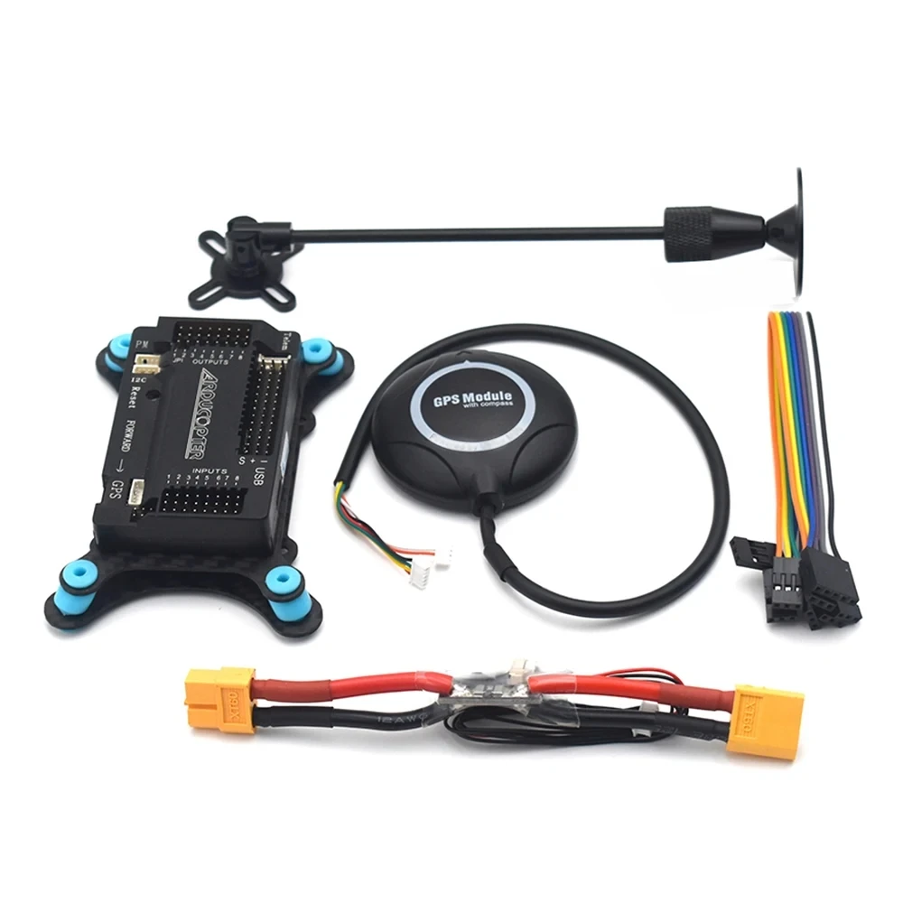 Gorący kontroler lotu APM2.8 APM 2.8 Ardupilot + wbudowany kompas GPS M8N + stojak GPS + amortyzator do quadkoptera RC Multicopter