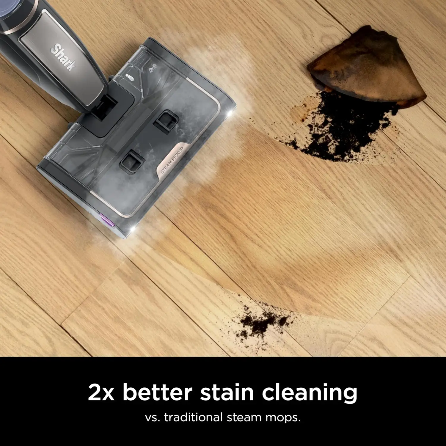 Lightweight 3‑in‑1 Steam Pickup Steam Mop SD201,All‑in‑One Debris Pick Up Deep Scrub Steam Sanitize Cleaner,For Sealed Hard Floors Hardwood Tile Laminate,Renewed Household Home Floor Cleaning Appliance
