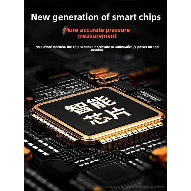 

Able High Precision Automobile Tire Inflation Barometer Digital Pneumatic Tire Pressure Gun Digital Display Electronic