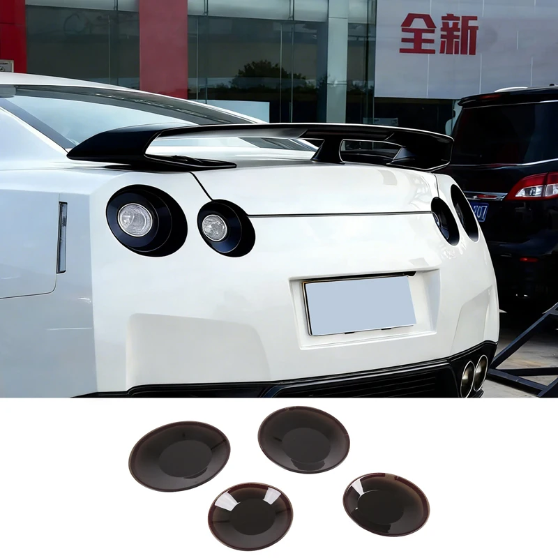 For Nissan GTR R35 2008-2016 Car Taillight Cover Brake Light Wide Indicator Cover Rear Lampshade Protection Panel Trim