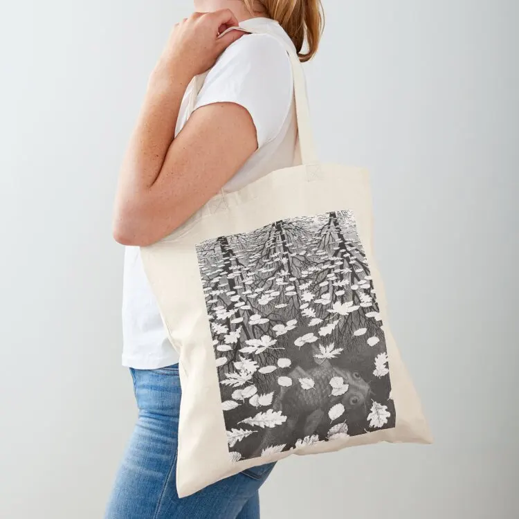 Three Worlds by M.C. Escher Tote Bag