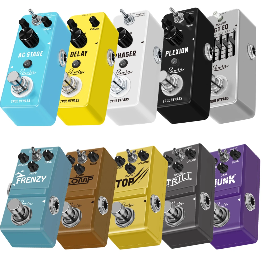 Rowin Noise Gate Pedal efekty gitarowe pedał o niskim poziomie hałasu wzmacniacz zasilania Flanger Phaser bufor efektor korektor dla basu
