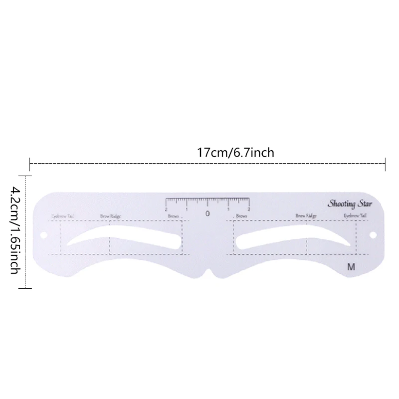 Pochoir à sourcils fixe, 6 styles, modèle de toilettage, autocollants réutilisables, outils de maquillage pour tampon à sourcils, cosmétique