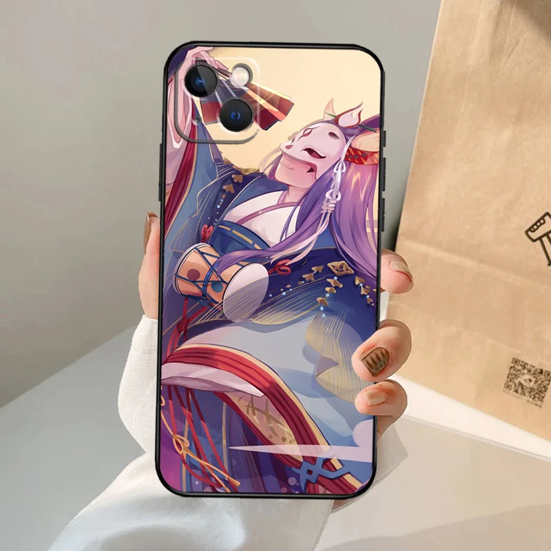Kitsune Fox Japanese Art Case For iPhone 16 15 14 13 12 11 Pro Max