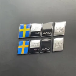 3D Metallo AWD Svezia Bandiera Corona Logo Tronco Posteriore Emblema Distintivo Decalcomanie Per Volvo V40 V60 C30 S60 S80 S90 XC90 XC60 XC40