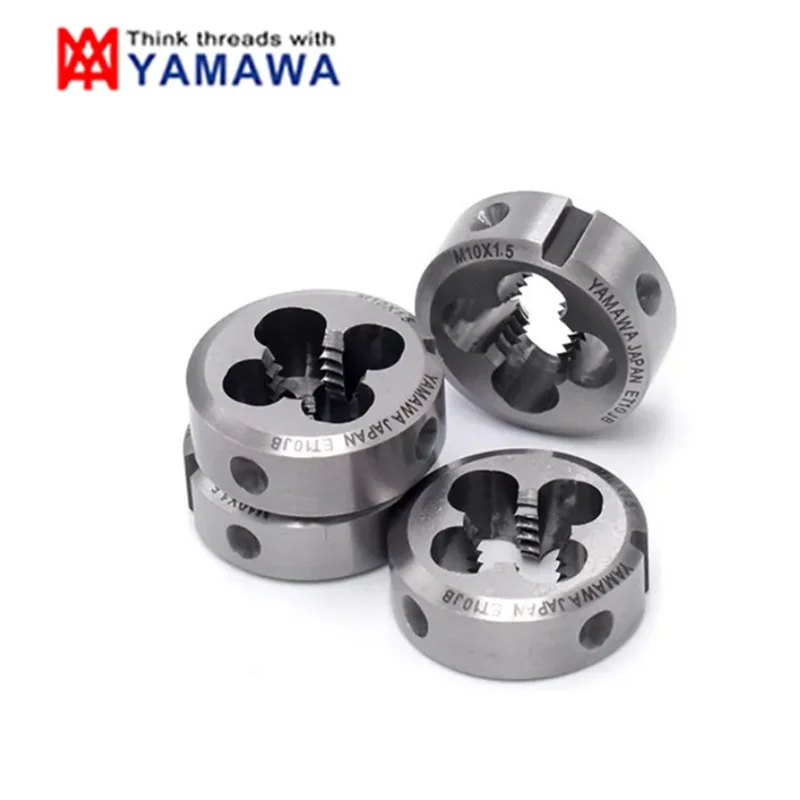 Japan Import 1PCS YAMAWA  HSS-EX Round Die M0.8 M2 M2.5M3 M4 M5 M 6M8 M10 M12 M14 M16 Machine Screw Threading Dies