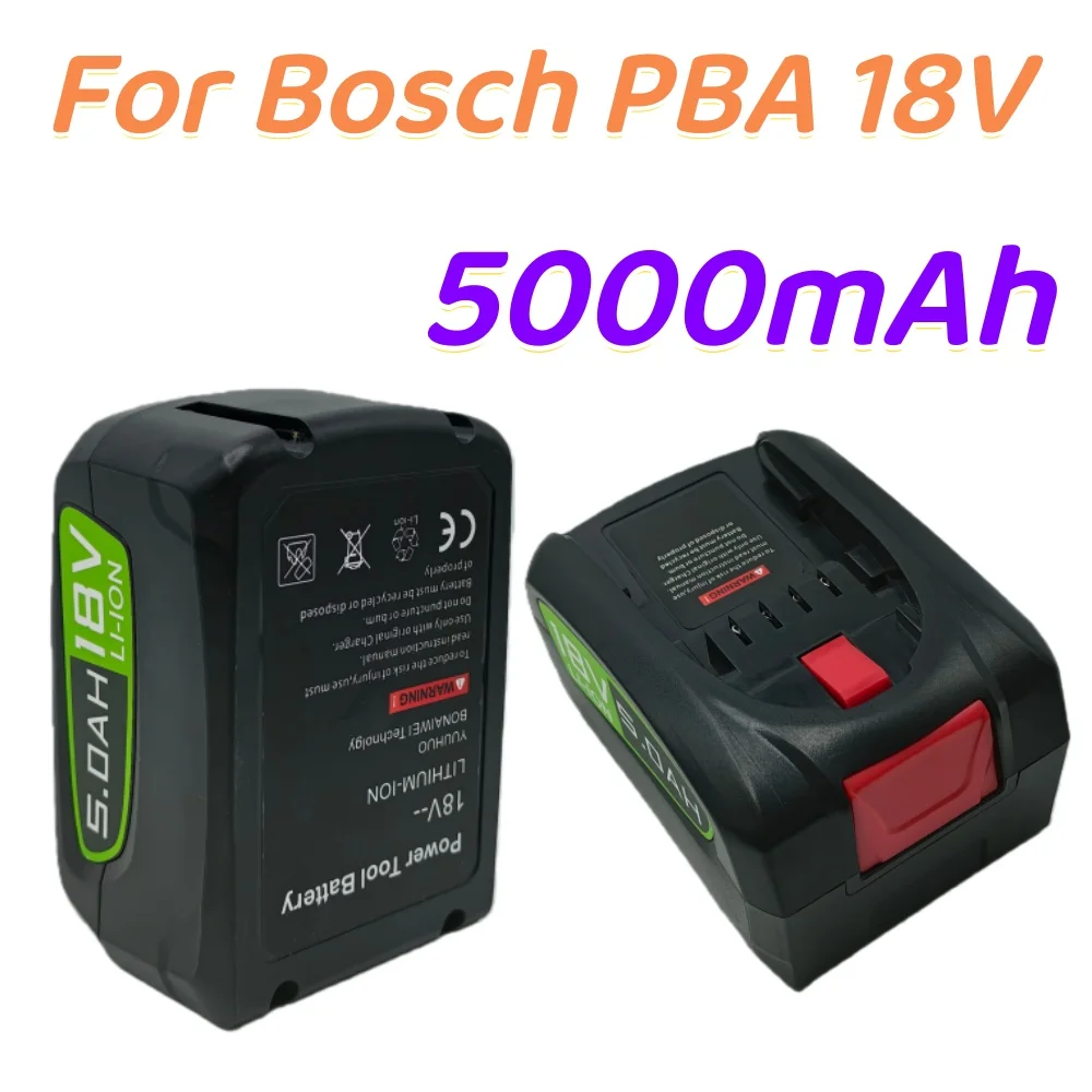 

5000mAh For Bosch PBA 18V Replacement Battery For Bosch Home & Garden PBA PSB PSR Rechargeable Battery Tools AL1880CV AL18815C