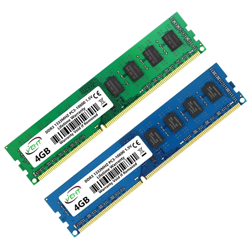 Memória RAM Desktop DDR2/DDR3 2GB/4GB/8GB 667/800/1066/1333/1600MHz