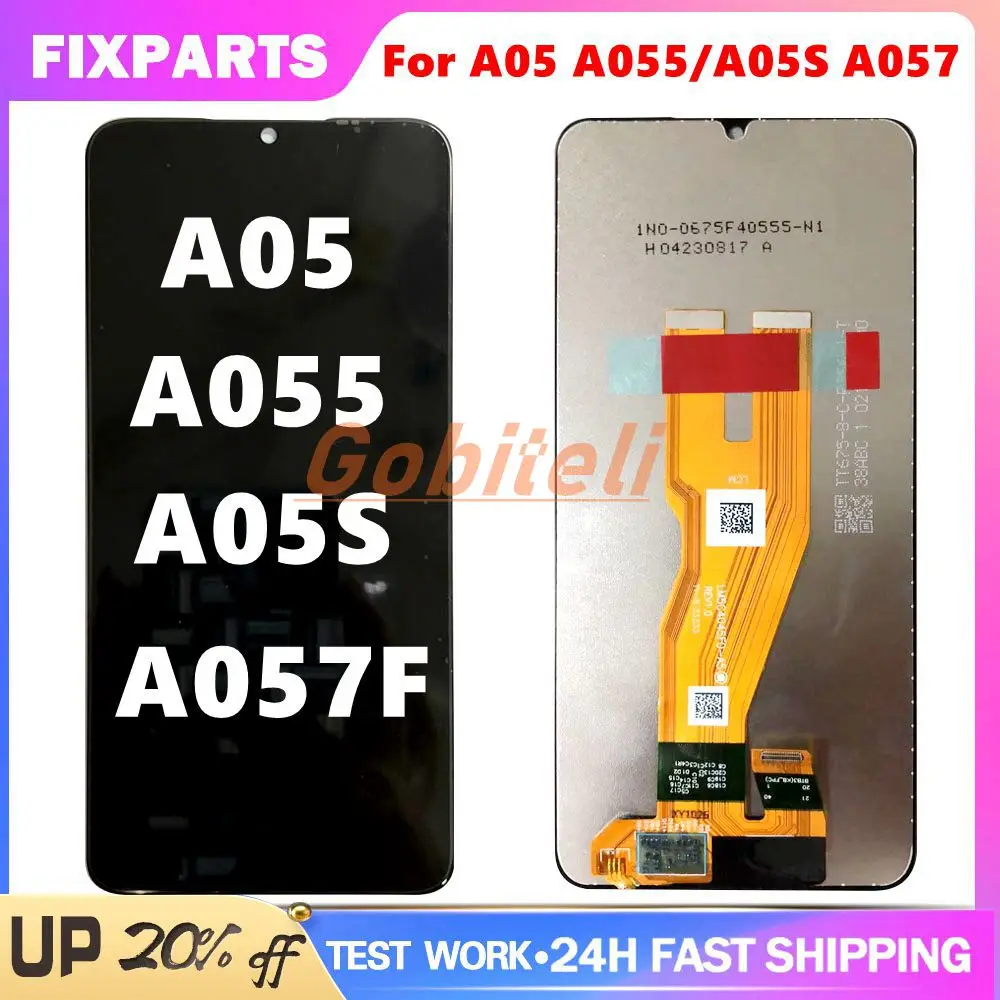 Tested For Samsung A05 LCD A055 Screen Touch Digitizer Assembly For Samsung Galaxy A05s Display A057F A057M Lcd WIth Frame