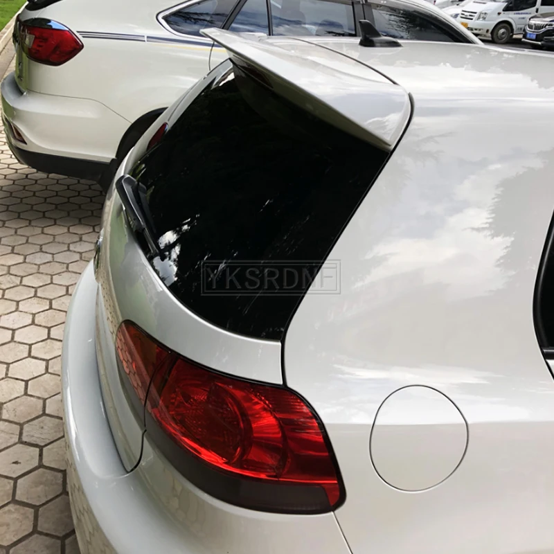 For Volkswagen GOLF 6 Spoiler 2010-2013 mk6 High Quality ABS Material Car Rear Wing Primer Color Rear Spoiler