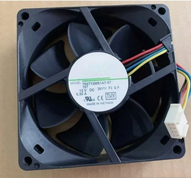 

Brand New Original T80T12MS1A7-57 DC 12V 0.30A 80x80x25mm Server Cooling Fan Fast delivery