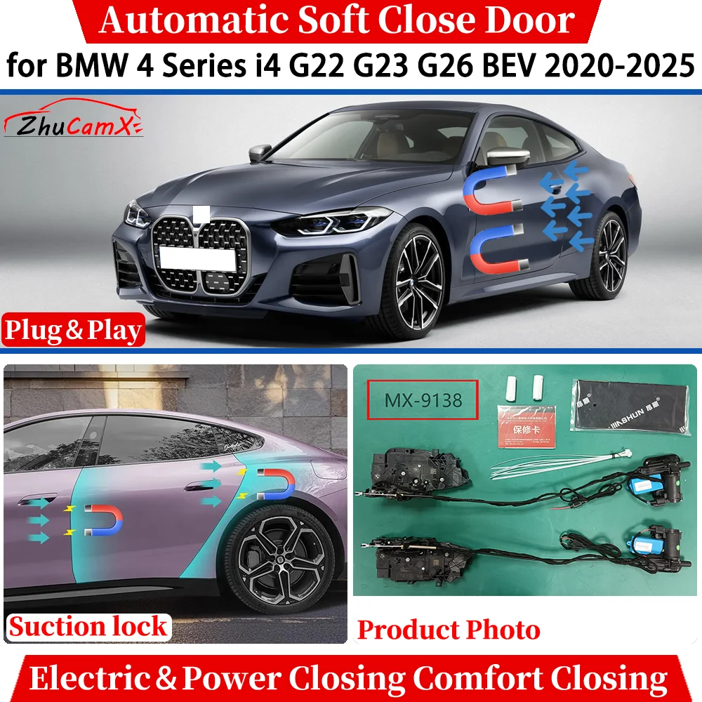

Automatic Door Latch for BMW 4 Series i4 G22 G23 G26 BEV 2020-2025 Automatic Car Soft Close Door Actuator Suction lock