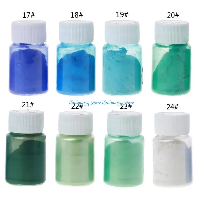 573B Pigment Powder 8 Color Shift Mica Powder for Epoxy Resin for Jewelry Making