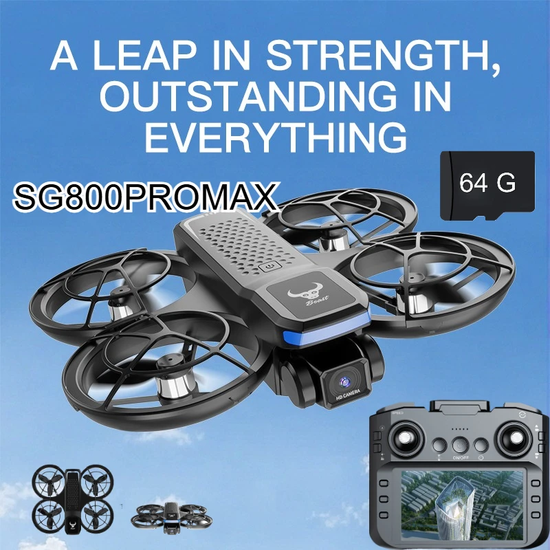 

SG800 PRO Mini Drone Dual Camera 4K HD Aerial Aircraft Screen Remote 360° Flip Brushless Motor FPV Optical Flow Quadcopter