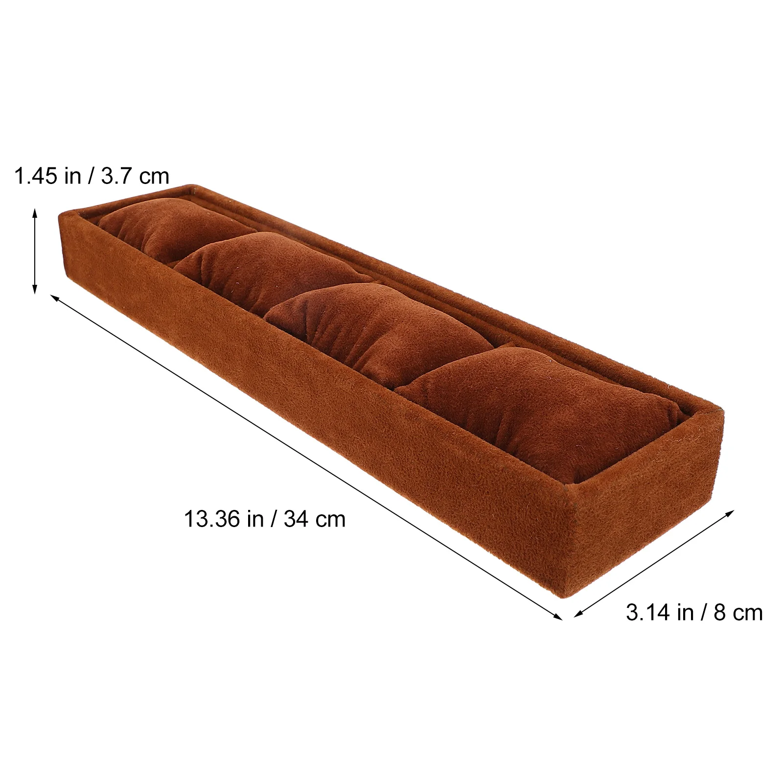 

Ice Velour Jewelry Display Tray Watch Bracelet Organizer Best for Bedroom Retail Or Show Jewelry Tray Organizer
