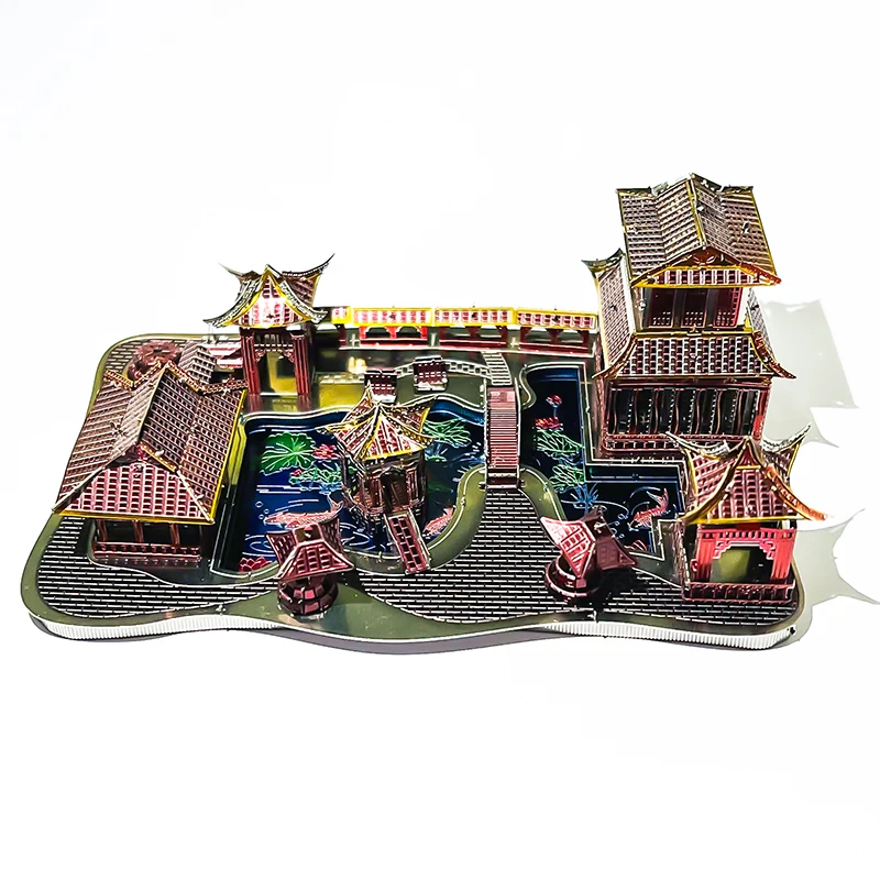 Suzhou Garden 3D Metall Puzzle Modell Kits DIY Laser Cut Puzzles Puzzle Spielzeug für Kinder