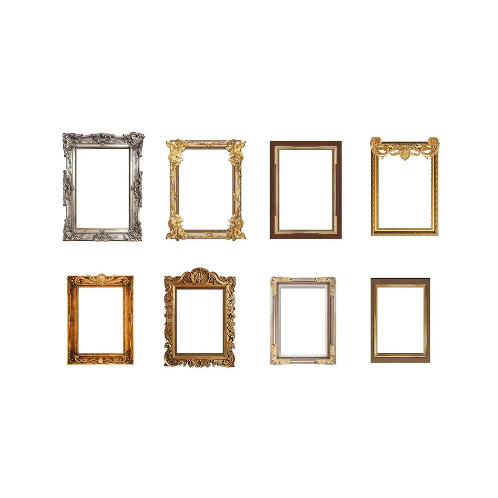 Retro Photo Frame Wall Sticker Living Room Background Home Decoration Decals Bedroom Photo Decor Self-adhesive Combination Mural