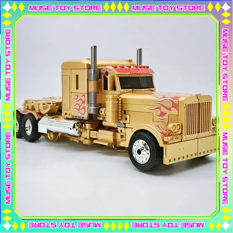 30CM Transformation Gold Roboter Spielzeug Optimus Prime Legierung Star Commander Spielzeug Lkw Auto Film Anime Action Figure kinder Für spielzeug