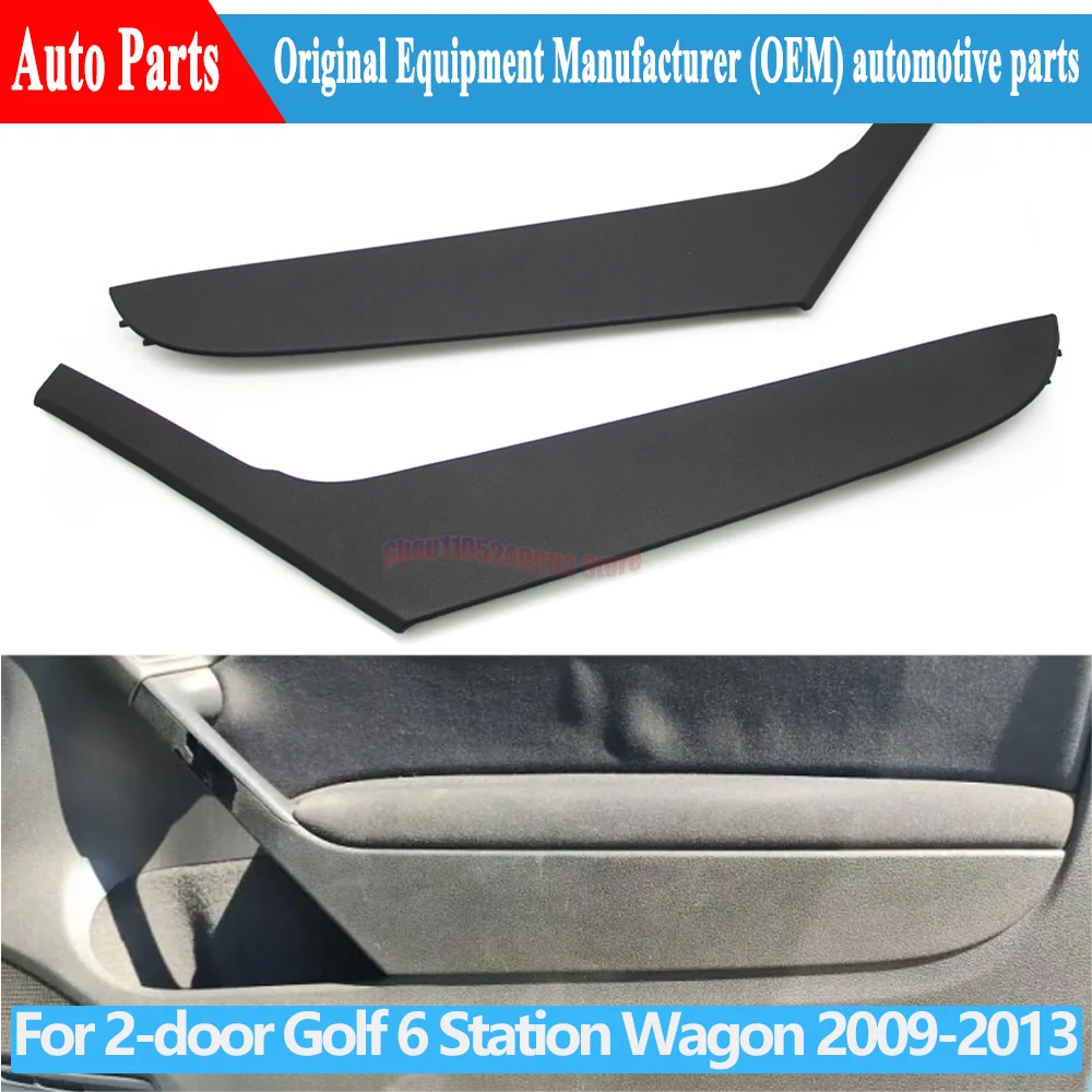 Complete Car Interior Door Left Right Pull Handle Cover Trim For Volkswagen VW Golf 6 Two-Doors Station Wagon 2009-2013
