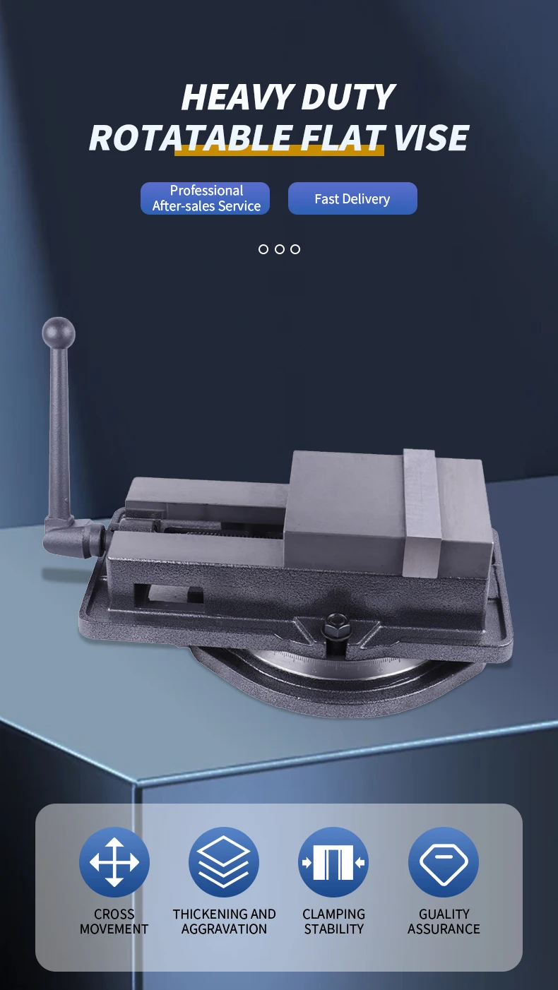 Fräsmaschine CNC-Präzisionsmaschinenschraubstock 5 Zoll 6 Zoll 8 Zoll Bearbeitungszentrum Winkelschraubstock Flachzange – Detail 1