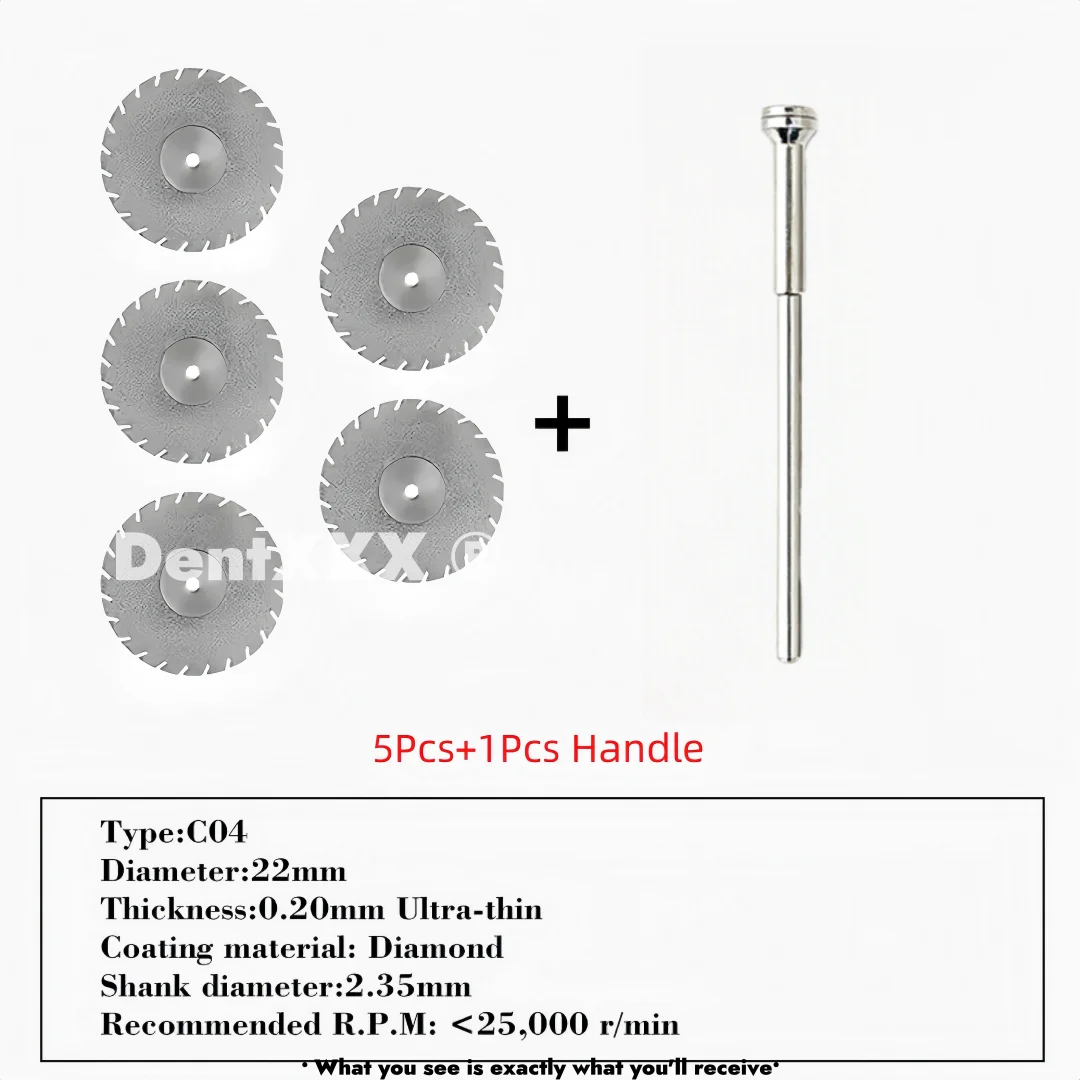 Ultra-Thin Double-Sided Diamond Grinding Discs – 0.20mm Cutting & Polishing Blades with 2.35mm Shank