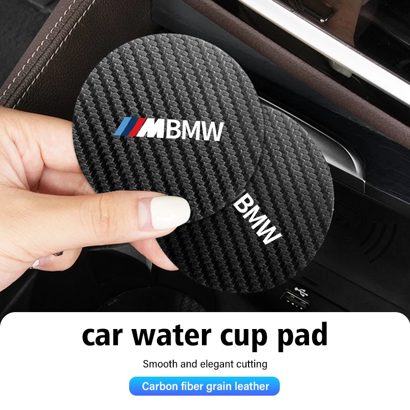 Car Anti Slip Mat Coaster Water Cup Slot Interior Accessories For BMW E84 E87 E90 E91 E92 E93 F10 F20 F30 F40 F15 F25 F26