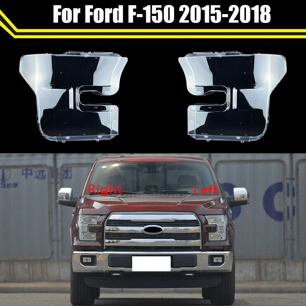 

Front Clear Headlight Auto Headlamps Transparent Lampshades Lamp Shell Clear Headlights Cover For Ford F-150 2015 2016 2017 2018